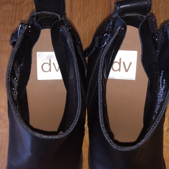 Dolce Vita DV Black Vegan zipper block heel booties, all man made materials, 8 - Picture 11 of 11